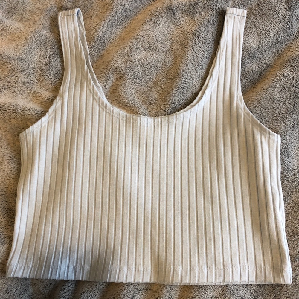 light blue crop tank